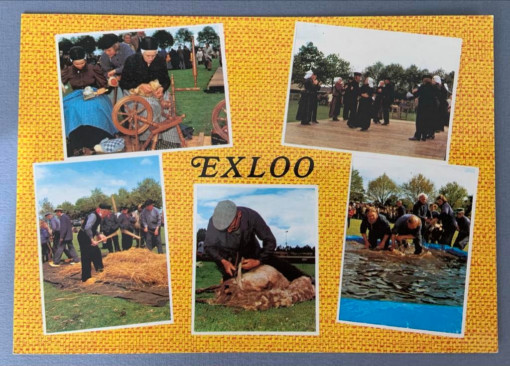 Schaapscheerdersfeest Exloo, Verzenden, 1960 tot 1980, Gelopen, Drenthe