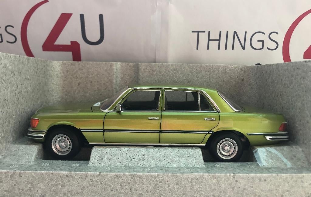Norev 1:18 Mercedes-Benz 450 SEL 1976-1980 citrusgroen nieuw, Ophalen of Verzenden, Nieuw, Auto, Norev
