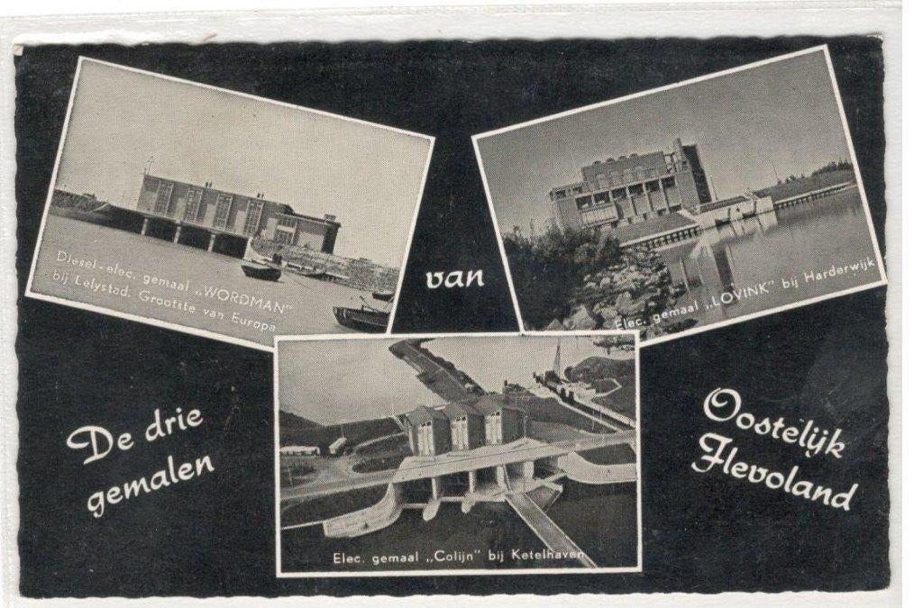 K-521     Harderwijk  Flevoland, Verzenden, 1940 tot 1960, Ongelopen, Gelderland