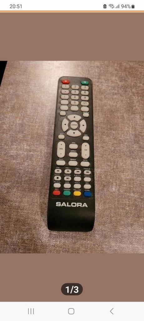 Te koop salora afstandsbediening salora tv, Ophalen of Verzenden, Zo goed als nieuw, Tv