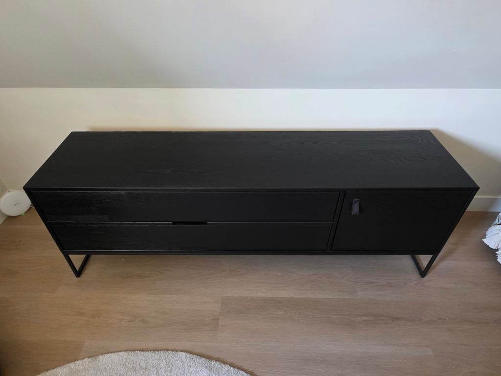 Woood silas tv meubel 180x44x61cm, Ophalen, 150 tot 200 cm, Zo goed als nieuw, Minder dan 100 cm