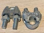 Nr.374: Klemmen voor staalkabel 2st, Ophalen of Verzenden, Zo goed als nieuw