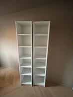 Twee witte Billy boekenkasten van IKEA, Huis en Inrichting, Kasten | Boekenkasten, Minder dan 50 cm, 200 cm of meer, Ophalen of Verzenden