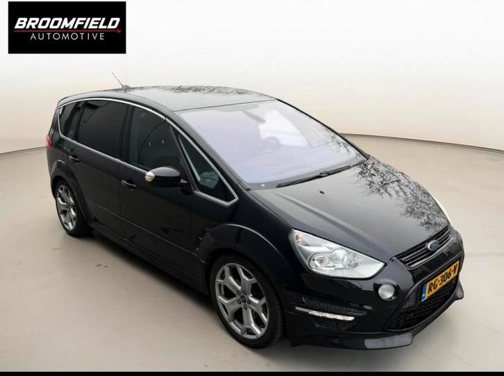 Ford S-Max 2.0 Stci 149KW Powershift 2010 Zwart, Auto's, Ford, Particulier, S-Max, Achteruitrijcamera, Airbags, Airconditioning
