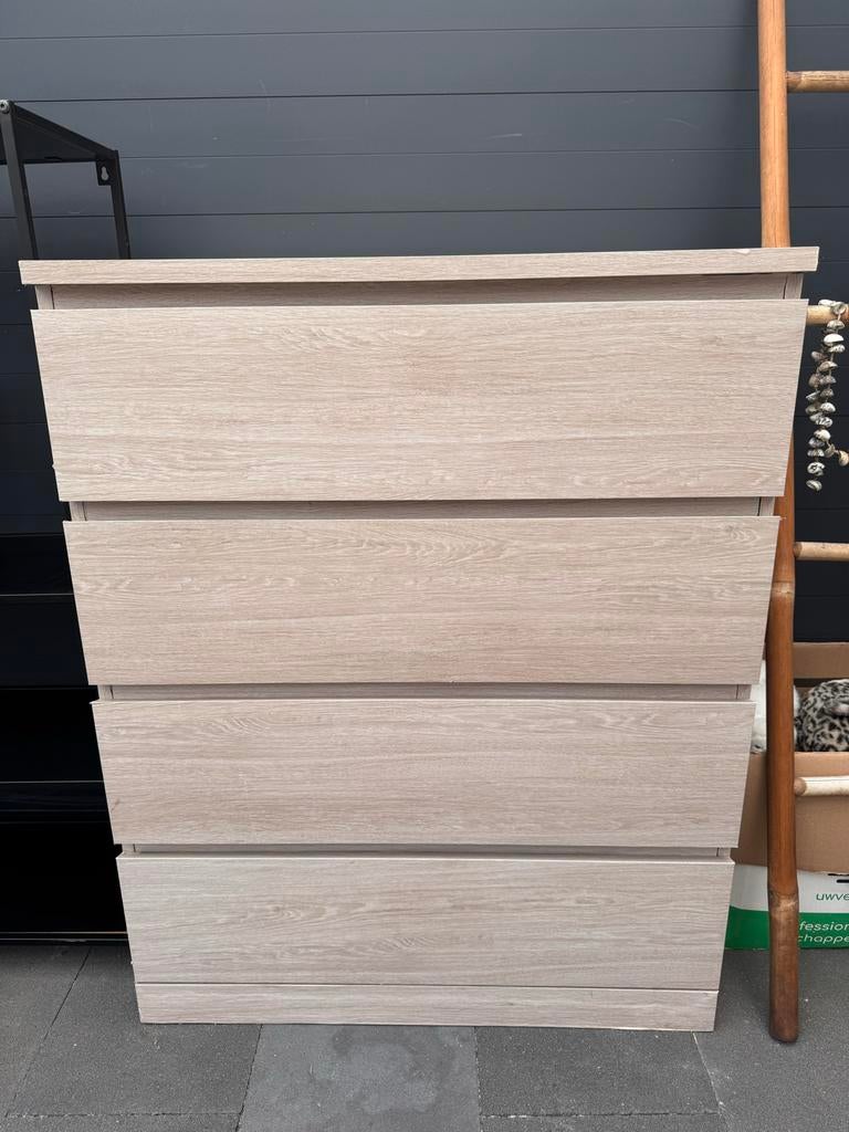 IKEA Malm ladekast met 4 lades, Ophalen, Gebruikt, 100 tot 150 cm, 50 tot 100 cm