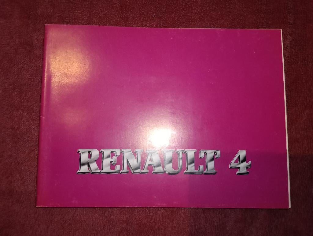 Instructieboekje Renault 4 (FR), Ophalen