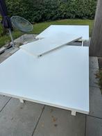 Grote IKEA NORDEN uitschuifbare eettafel – wit – tot 270 cm, Ophalen, Scandinavisch / Nordic minimalistisch design, Gebruikt, 100 tot 150 cm