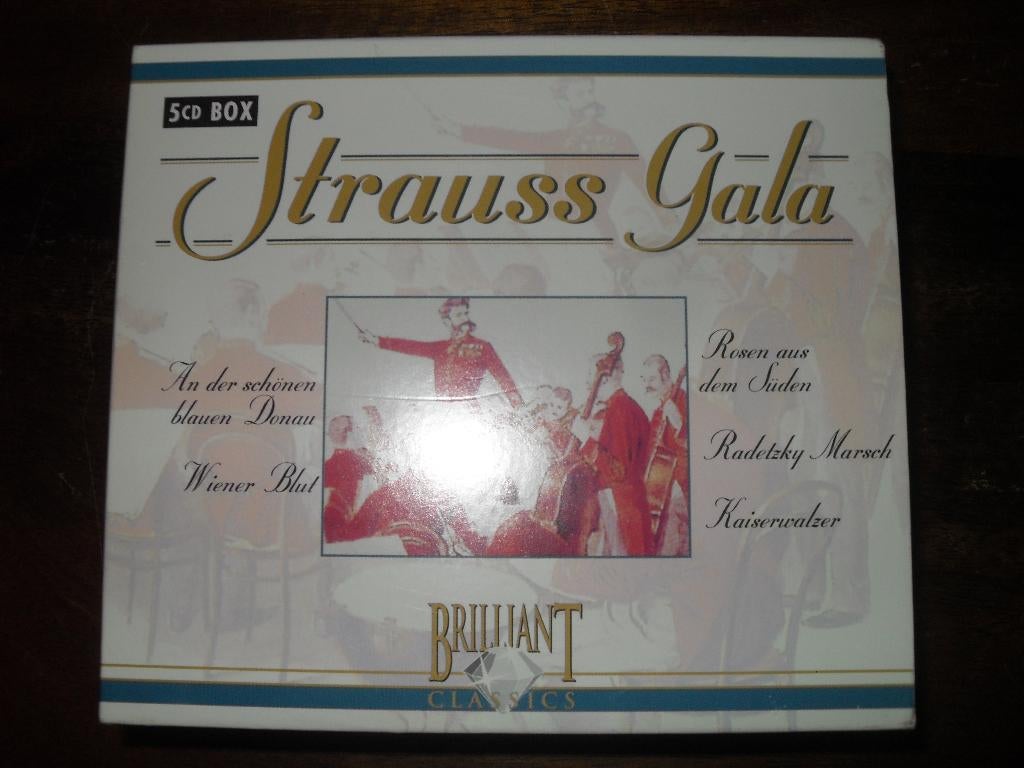 5 CD BOX JOHAN STRAUSS GALA., Boxset, Ophalen of Verzenden, Zo goed als nieuw, Romantiek