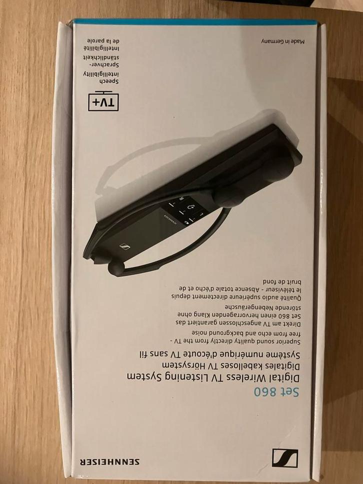 Sennheiser Set 860 Digitale Draadloze TV Hoorsysteem, Audio, Tv en Foto, Koptelefoons, Zo goed als nieuw, Over oor (circumaural)