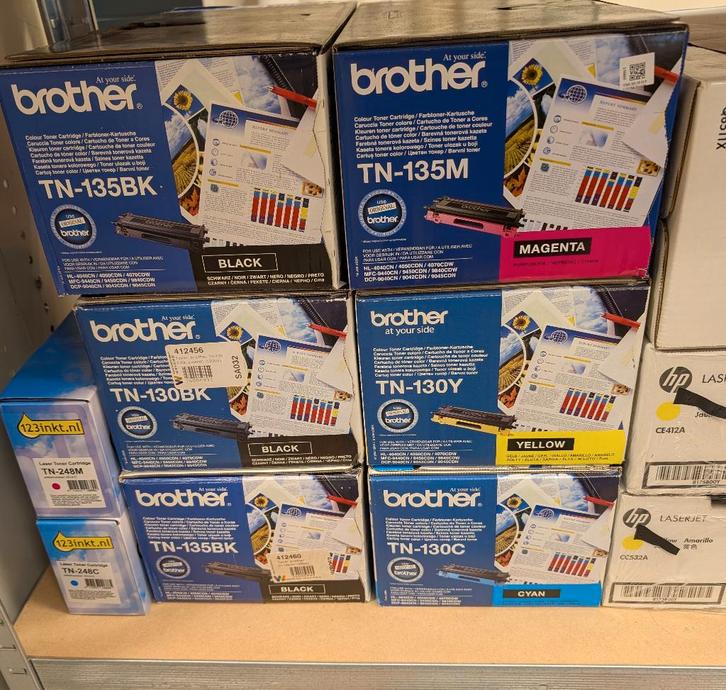 Brother TN-130 en TN-135 cartridges, Computers en Software, Printerbenodigdheden, Nieuw, Toner, Ophalen of Verzenden