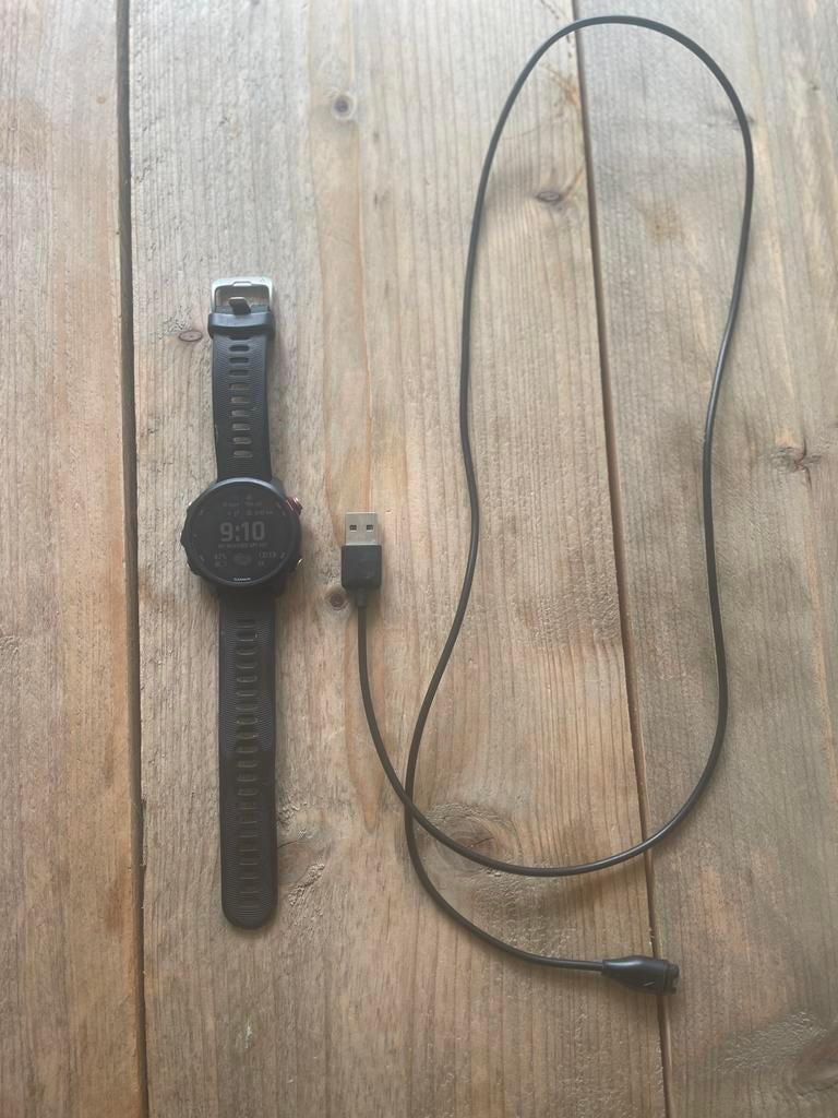 Garmin Forerunner 245 Music Zwart, Sieraden, Tassen en Uiterlijk, Sporthorloges, Ophalen of Verzenden, Zo goed als nieuw, Zwart