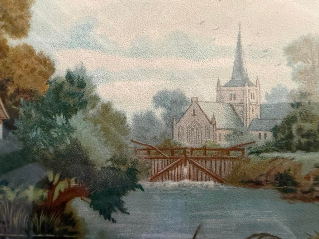 Dorpsgezicht, Antiek en Kunst, Ophalen of Verzenden