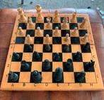 Schaakspel schaakbord in kist met schaak en backgammon, Ophalen of Verzenden
