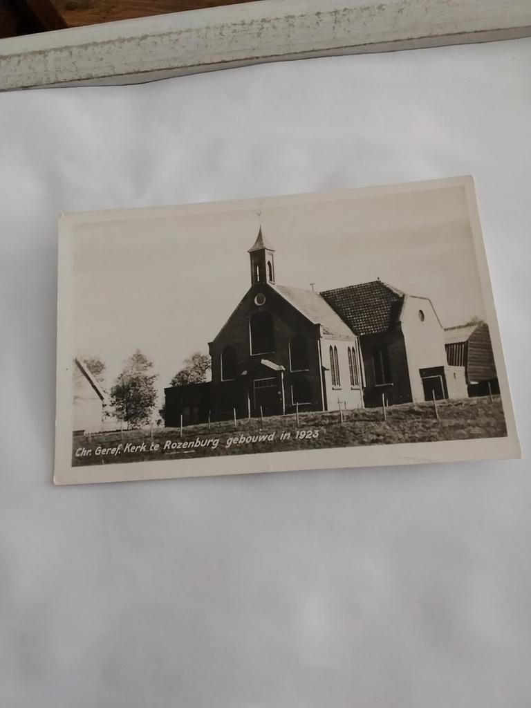 ROZENBURG. CHR.GEREF. KERK. GEBOUWD 1923, Verzamelen, Ophalen of Verzenden, 1920 tot 1940, Groningen