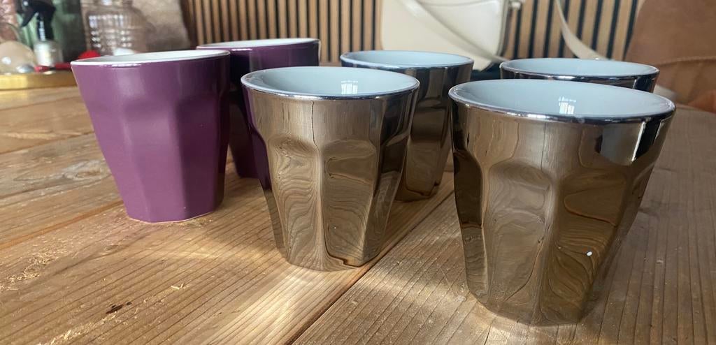 6 HEMA koffiekopjes, Ophalen, Zo goed als nieuw, Overige stijlen, Kop(pen) en/of Schotel(s)