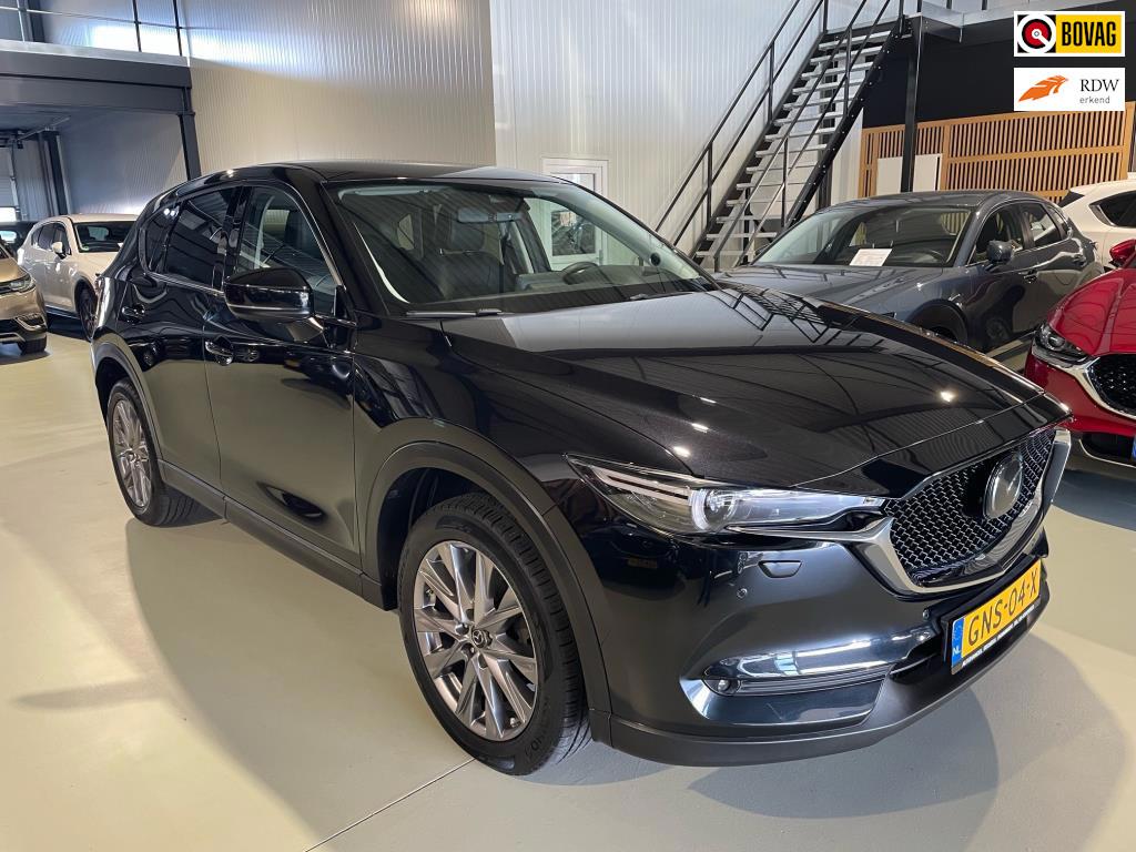 Mazda CX-5 2.5 4WD SkyActiv-G 194 Signature leder navi carpl, Auto's, Mazda, Gebruikt, 4 cilinders, 2000 kg, Zwart