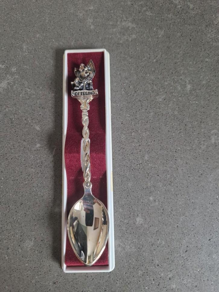 Verzilverde Efteling theelepel met elfje, Verzamelen, Efteling, Zo goed als nieuw, Ophalen of Verzenden