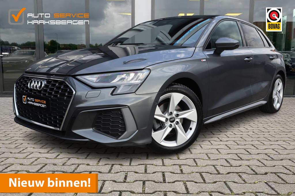 Audi A3 Sportback 35 TFSI S-Line | Pano | ACC | Leder |, Auto's, Audi, 4 cilinders, 150 pk, Leder, Bedrijf