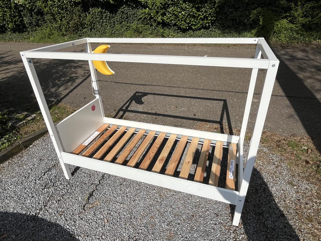 kinderbed Ikea Övre, Ophalen, Gebruikt, 70 tot 85 cm, Lattenbodem