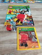 Lego Minecraft tijdschrift nr 2-2024 + lavarijder, held, Ophalen of Verzenden, Zo goed als nieuw, Lego