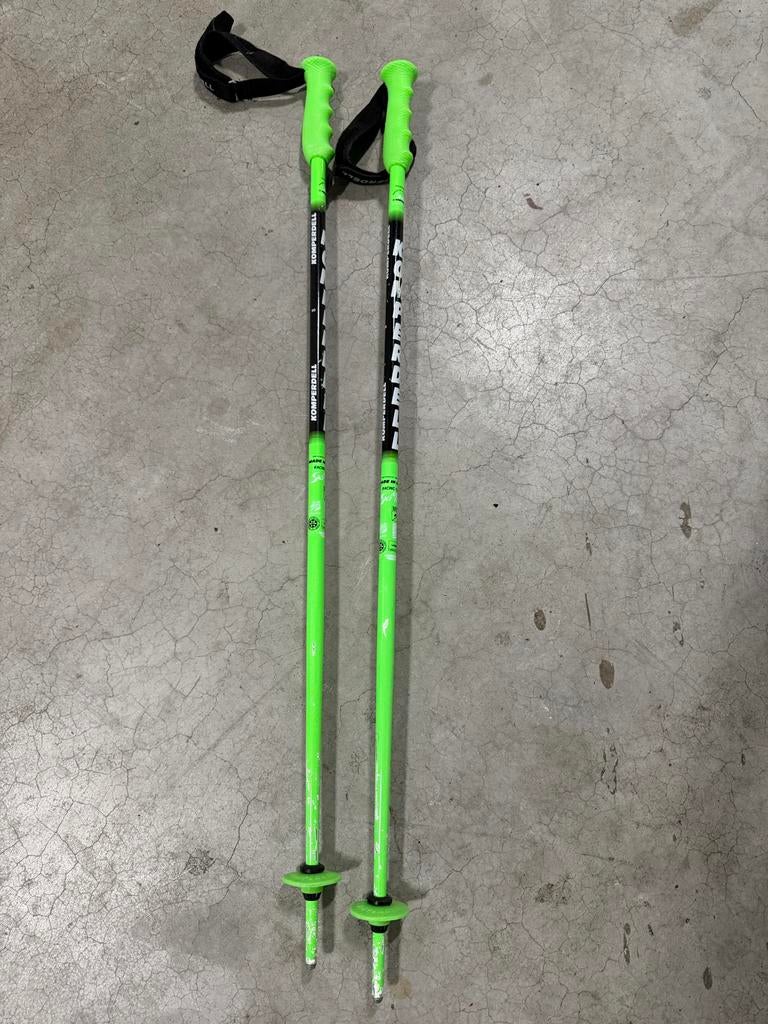 Komperdell ski stokken 90 cm, Sport en Fitness, Gebruikt, Stokken, Skiën, Minder dan 100 cm