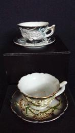 2 Setjes JAPANS Miniatuur Porselein ~ DRAGONWARE ~ Jaren 50, Ophalen of Verzenden