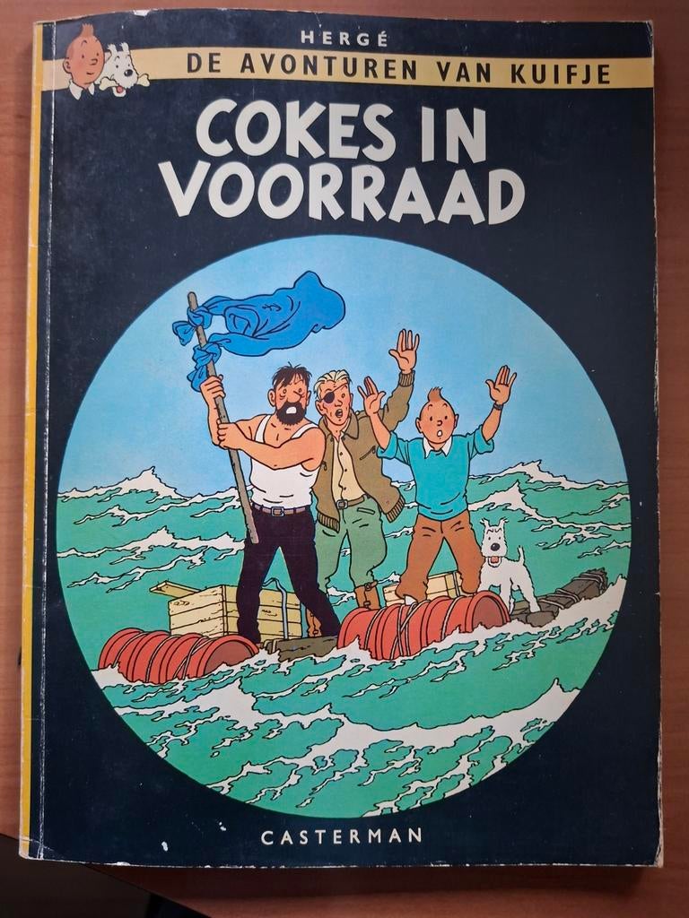 De Avonturen van Kuifje : Cokes in Voorraad 1958, Gelezen, Eén stripboek, Ophalen of Verzenden, Hergé