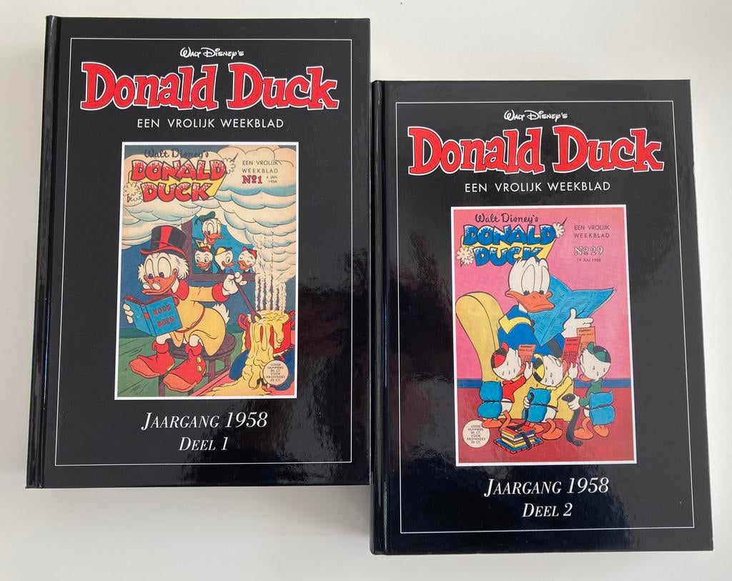 Nieuw: facsimile Donald Duck jrg 1958, 2 delen, gebonden, Boeken, Complete serie of reeks, Ophalen of Verzenden, Zo goed als nieuw