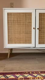 Prachtig Houten Rotan Dressoir, Ophalen, Zo goed als nieuw, 25 tot 50 cm