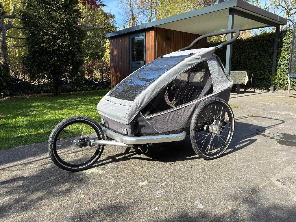 Croozer Kid Keeke 2, Fietsen en Brommers, Fietsaccessoires | Aanhangers en Karren, Ophalen, Gebruikt, Opvouwbaar, Croozer