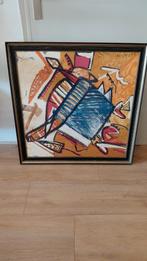 Zeefdruk Theo Kuypers op katoen, Ophalen