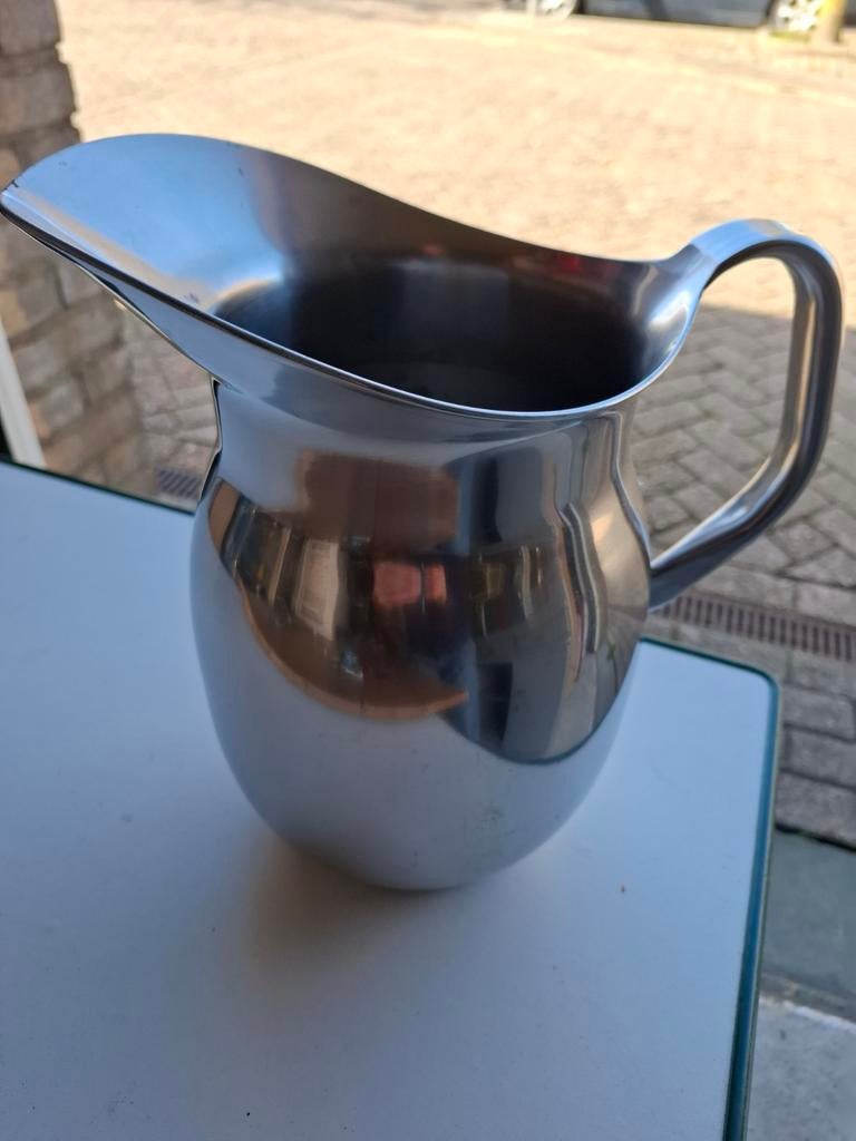 Grote RVS waterkan / vaas, Ophalen of Verzenden, Zo goed als nieuw