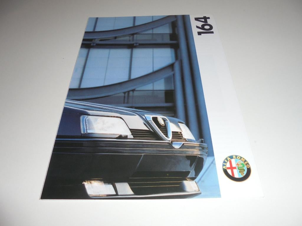 brochure Alfa 164 modellen 1993, Boeken, Auto's | Folders en Tijdschriften, Ophalen of Verzenden, Nieuw, Alfa Romeo