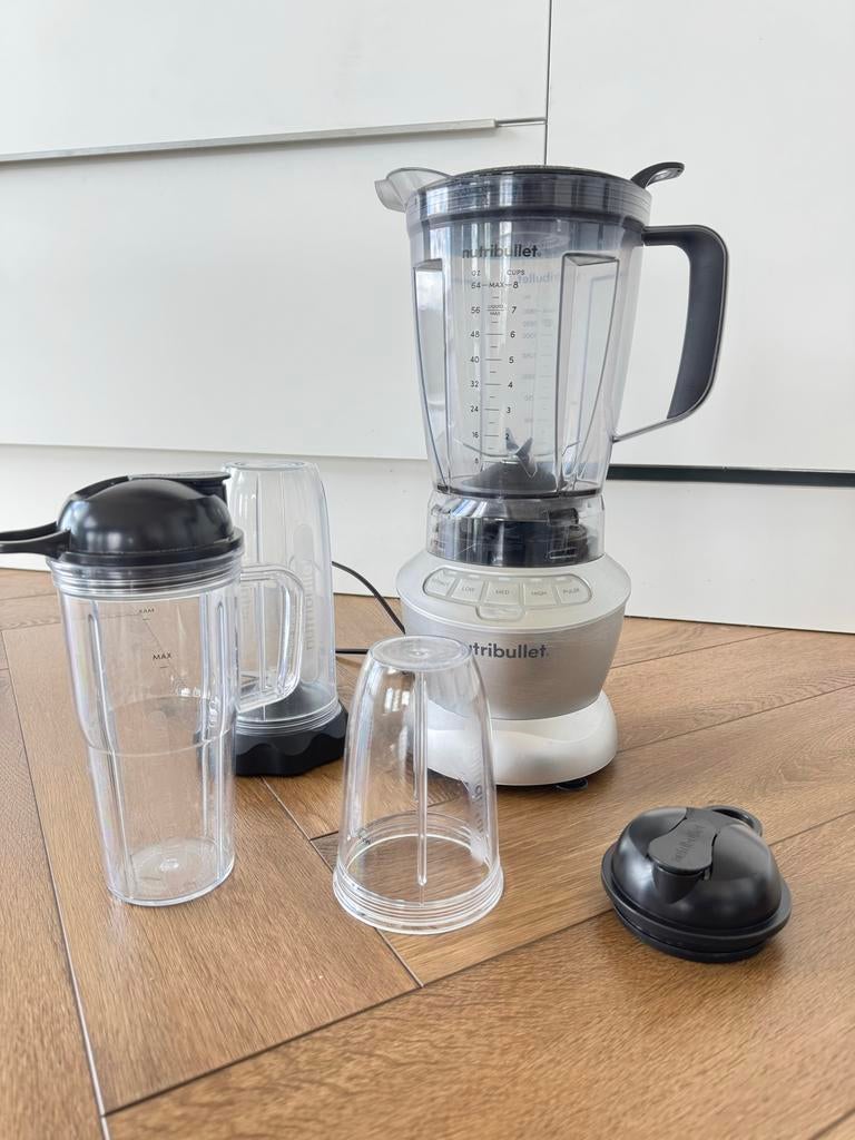 Nutribullet 1200 Combo Grey, Ophalen of Verzenden, Gebruikt, Blender