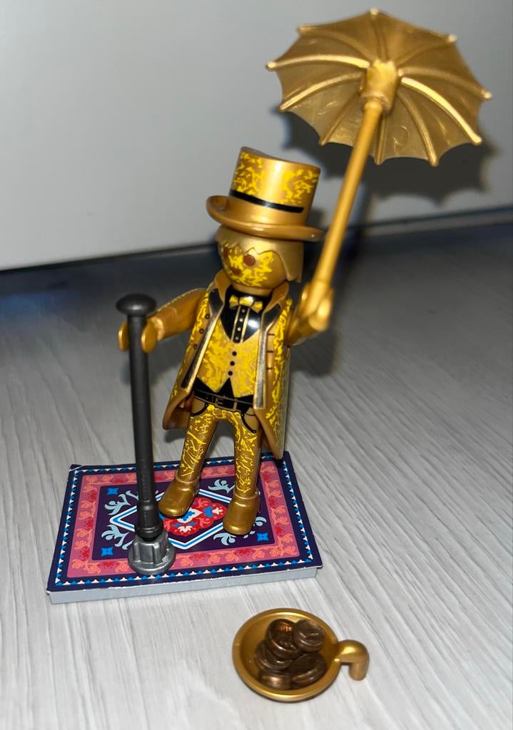 Playmobil Gouden Straatartiest met Accessoires, Kinderen en Baby's, Speelgoed | Playmobil, Zo goed als nieuw, Los playmobil, Ophalen of Verzenden