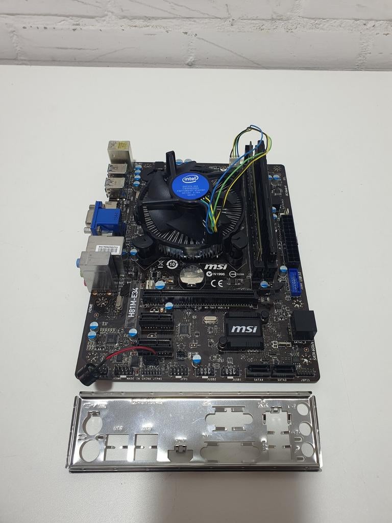 MSI H81M-E34 Moederbord Socket 1150 Celeron G1840 8GB DDR3, Computers en Software, Moederborden, Zo goed als nieuw, Intel, DDR3