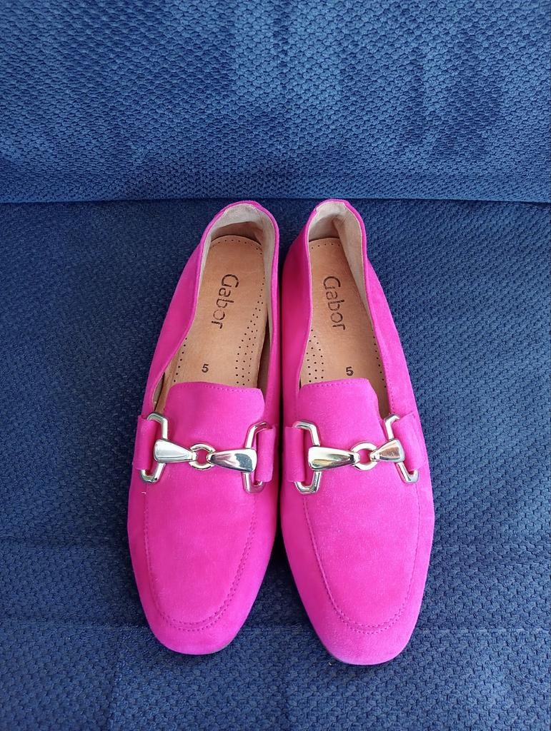 Roze suède instapper van Gabor mt 37, Gabor, Ophalen of Verzenden, Zo goed als nieuw