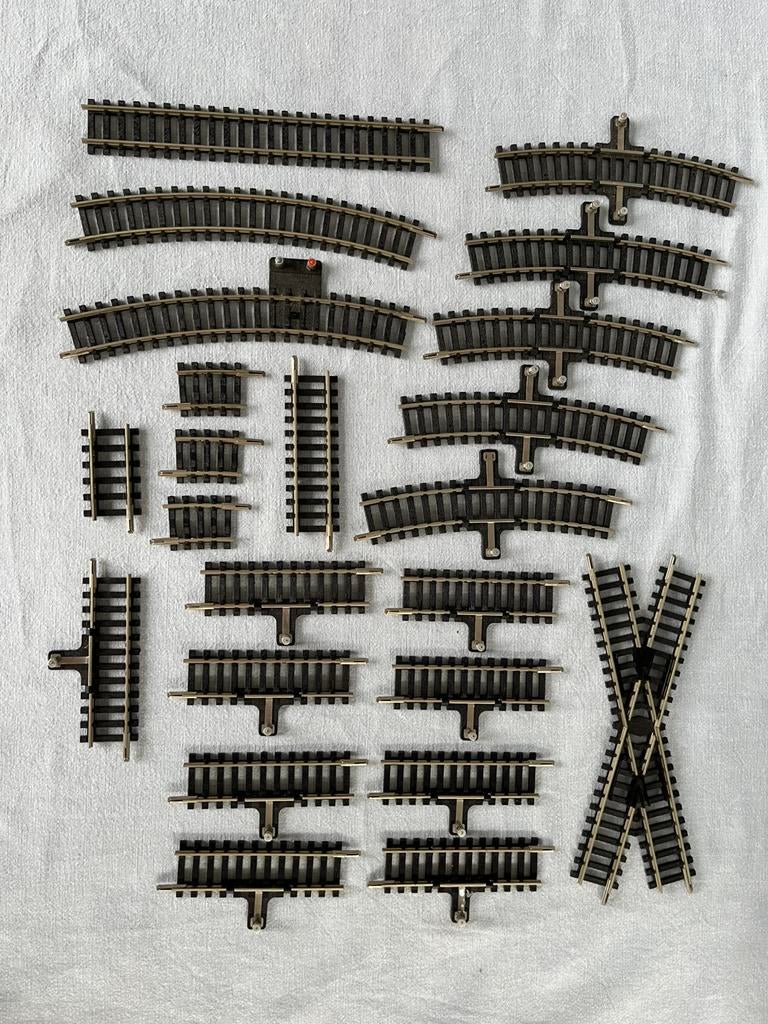 Set Trix rails (aansluit)delen H0, Hobby en Vrije tijd, Modeltreinen | H0, Gebruikt, Gelijkstroom, Trix, Rails