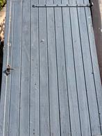 Dubbele houten garage deuren, Gebruikt, 120 cm of meer, Binnendeur, Ophalen of Verzenden