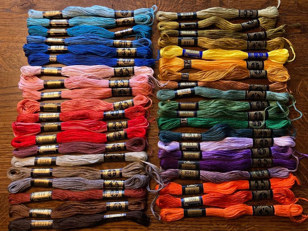 DMC dmc Borduurgaren borduurzijde set 1, Hobby en Vrije tijd, Borduren en Borduurmachines, Ophalen of Verzenden, Zo goed als nieuw