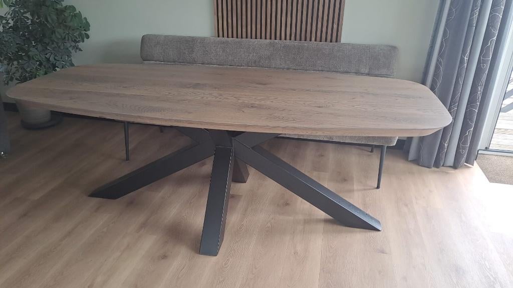 stalen spinpoot zwart, Ophalen, Tafelpoot, 50 tot 100 cm, Zo goed als nieuw