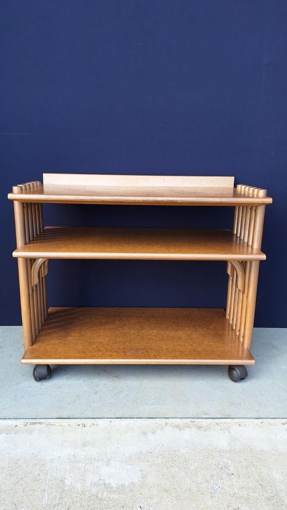 Vintage trolley, tv meubel, verrijdbaar tafeltje, audio kast, Huis en Inrichting, Ophalen, Gebruikt, Vintage, 50 tot 100 cm