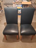 GRATIS 4 Stoelen en 2 fauteuils, Huis en Inrichting, Ophalen, Gebruikt, Bruin, Leer