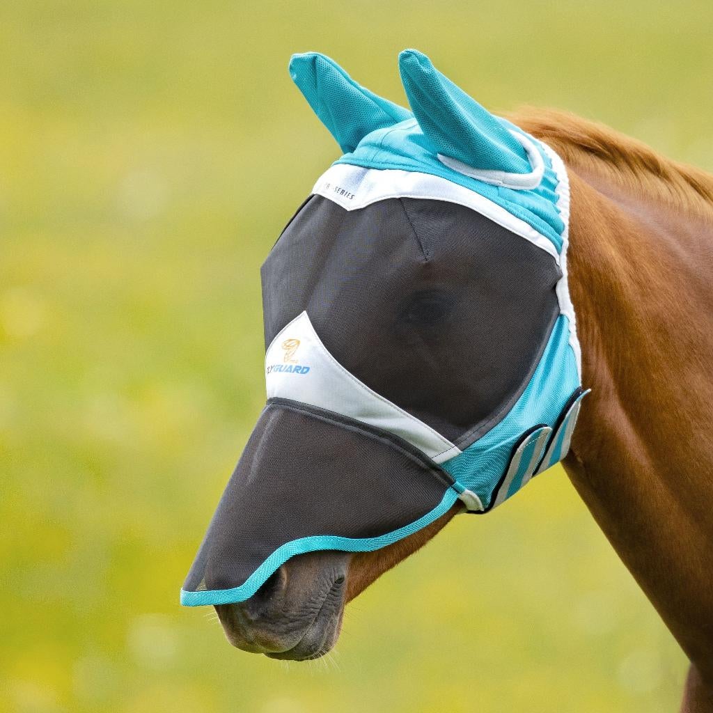 Shires Flyguard Pro Fine Mesh Vliegenmasker oren en neusflap, Dieren en Toebehoren, Ophalen of Verzenden, Nieuw, Overige soorten