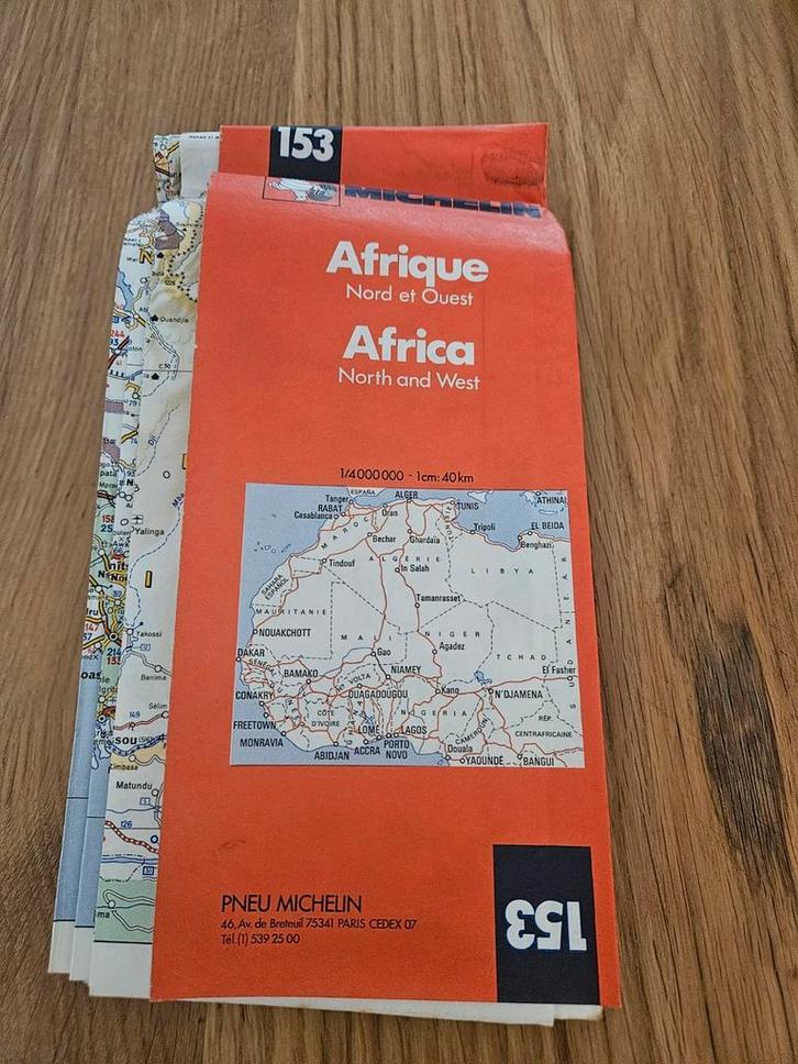 Oude kaart Afrika, Boeken, Atlassen en Landkaarten, Landkaart, Ophalen