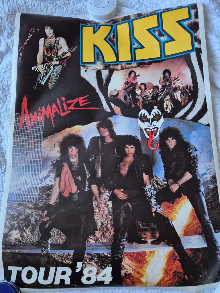 Kiss poster, Verzamelen, Posters, Ophalen of Verzenden, A1 t/m A3, Muziek