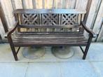 Teak houten tuinbank oxford 140cm, Tuin en Terras, Tuinbanken, Ophalen, Gebruikt, Hout