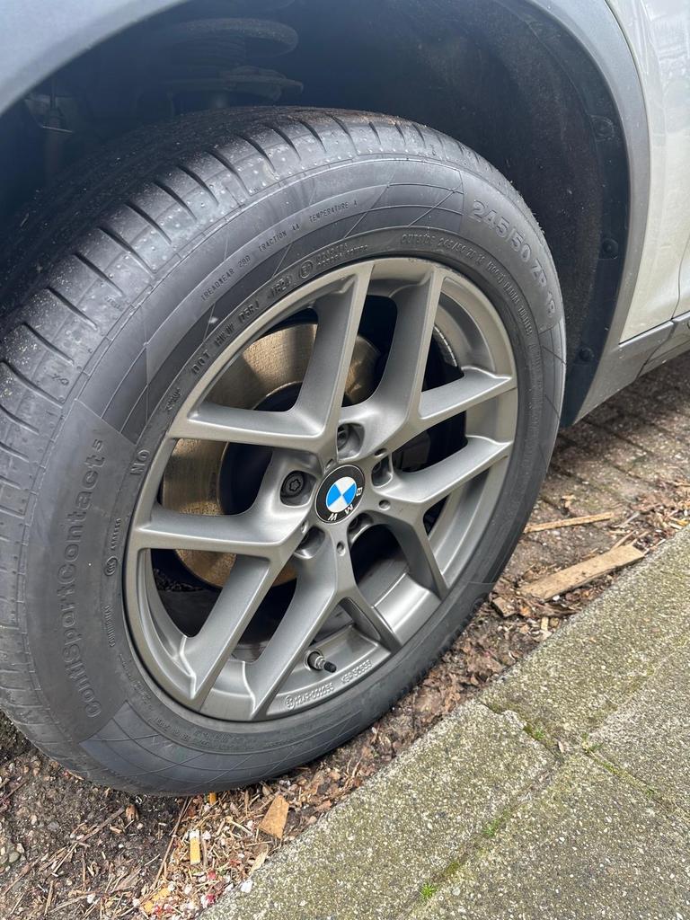 BMW X3 F25 Velgen met 245/50 R18 Zomerbanden, Auto-onderdelen, Banden en Velgen, Ophalen, 18 inch, Banden en Velgen, Personenwagen