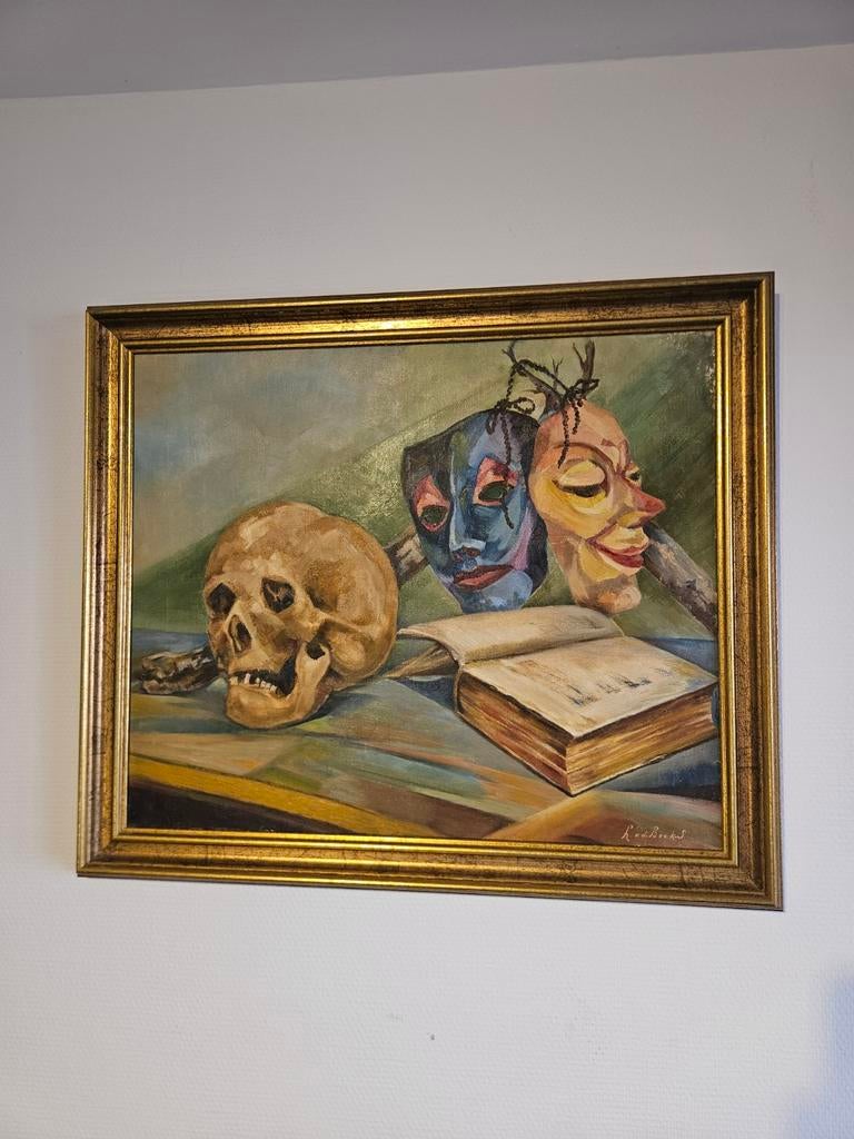 Vanitas Stilleven Olieverfschilderij, Ophalen of Verzenden