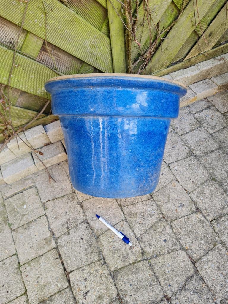 Bloempot, Tuin en Terras, Ophalen, Steen, Rond, Minder dan 40 cm